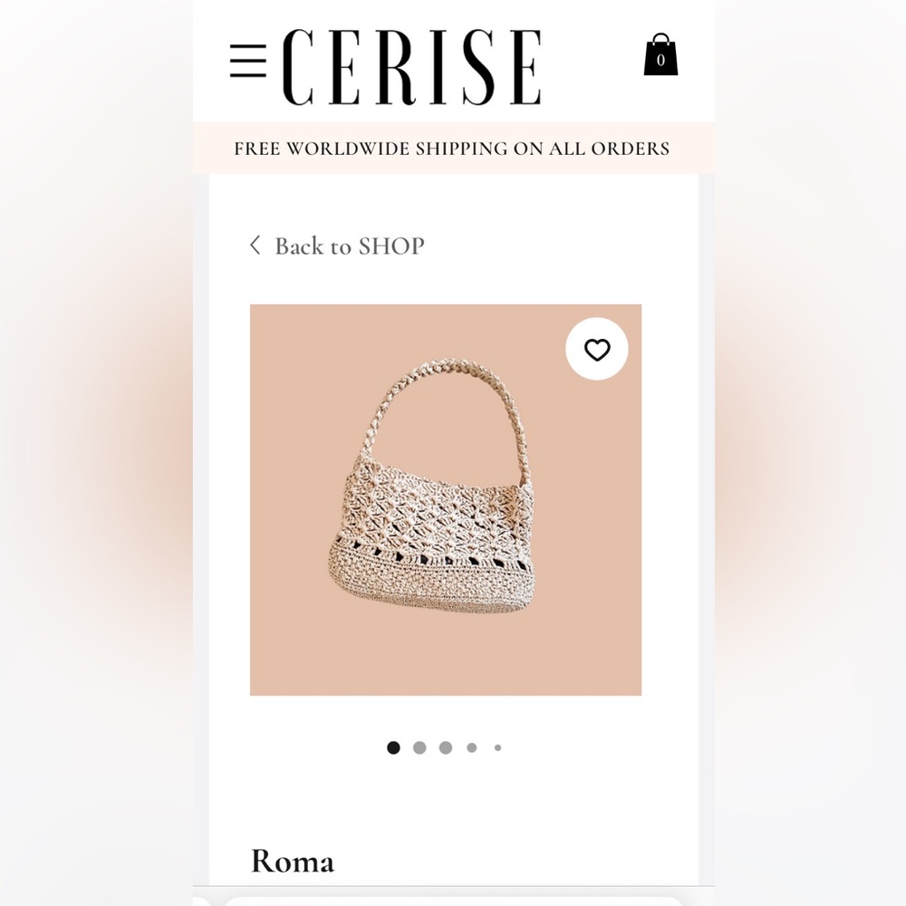 Moving Sale: NWOT Cerise Pars Raffia Bag